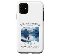 Carcasa para iPhone 11 Milford Sound Fjord Senderismo Souvenir Turístico Vacaciones Hombres Niños
