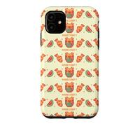 Carcasa para iPhone 11 Minecraft Pixelated Axolotl Fish & Watermelon Retro Logo