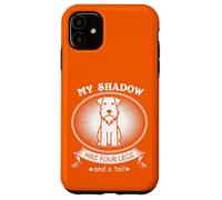 Carcasa para iPhone 11 Miniature Schnauzer My Dog is My Shadow Funny Pet Dog Lover