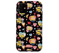 Carcasa para iPhone 11 Minions Valentine Hearts All Over Print
