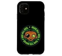 Carcasa para iPhone 11 Mira, Escucha y Habla a Todos los Monos malvados
