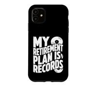 Carcasa para iPhone 11 Mis Planes de jubilación Discos de Vinilo Amante de la música