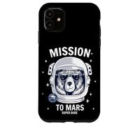Carcasa para iPhone 11 Mission To Mars Cool Space Astronaut Bear Cartoon Graphic