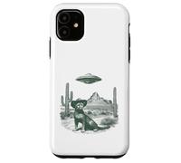 Carcasa para iPhone 11 Misterioso Sombrero de Gato Grande no identificado artesanía Escena árida