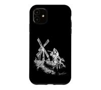 Carcasa para iPhone 11 Molinos de Viento de Lucha Don Quijote