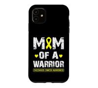 Carcasa para iPhone 11 Mom of a Warrior Childhood Cancer Awareness Mother Women