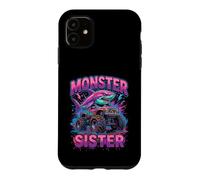 Carcasa para iPhone 11 Monster Sister Shark Truck Funny Pink Sibling