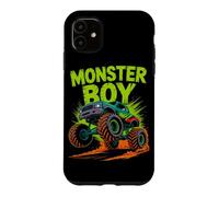 Carcasa para iPhone 11 Monster Truck Boy Family Crew Brother Kids Cumpleaños a Juego