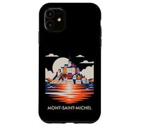 Carcasa para iPhone 11 Mont Saint Michel France Normandy Catholic Travel Lover
