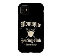 Carcasa para iPhone 11 Montague Esgrima Club Verona Italia Espadas y Escudo Envejecido