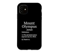 Carcasa para iPhone 11 Monte Olympus Souvenirs/Skier Divertido diseño de definición Falsa