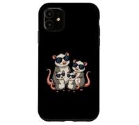 Carcasa para iPhone 11 Mouse Rat Family Sunglasses Animal Lover Cute Mice