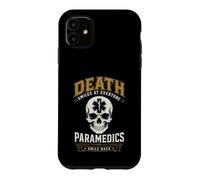 Carcasa para iPhone 11 Muerte Sonríe Paramédico EMS Humor Oscuro Primer Responsable