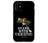 Carcasa para iPhone 11 Mujer ucraniana en el Stand de alegoría del Traje Nacional con Ucrania