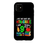Carcasa para iPhone 11 My 1st Day of 4th Grade Girls Boys First Day of Fourth Grade