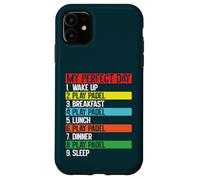 Carcasa para iPhone 11 My Day Padel Jugador Rutina Diaria Divertido