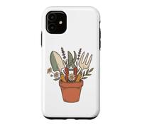 Carcasa para iPhone 11 My Garden Soul: Herramientas Dibujadas a Mano Ramo Arte Botánico