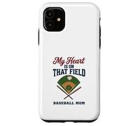 Carcasa para iPhone 11 My Heart Is On That Field Baseball Mom Proud Game
