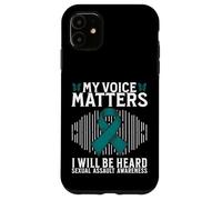 Carcasa para iPhone 11 My Voice Matters Support Sexual Assault Awareness Gifts