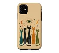 Carcasa para iPhone 11 Mystic Cats Celestial Eye Moon Feline