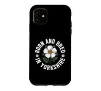 Carcasa para iPhone 11 Nacido y Criado en Yorkshire, White Rose County