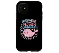 Carcasa para iPhone 11 Narwhal Marine Mammal Lover, Just A Girl Who Loves Narwhals
