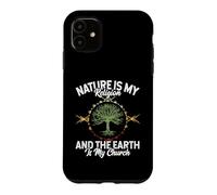 Carcasa para iPhone 11 Nature Is My Religion Earth Is My Church Native American Day