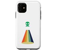 Carcasa para iPhone 11 Nave Espacial OVNI secuestro alienígena, Divertido área Retro 51 UAP ET Regalo
