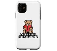 Carcasa para iPhone 11 Necesito UN Abrazo DE UN Baddie Pixel Teddy Bear Broken Heart