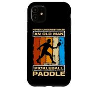 Carcasa para iPhone 11 Never Underestimate an Old Man Divertido Jugador de Pickleball