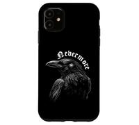Carcasa para iPhone 11 Nevermore Quoth El Poema del Cuervo Edgar Allan PoE Meme