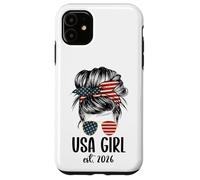 Carcasa para iPhone 11 New American Woman Proud USA Girl 2026 Citizenship