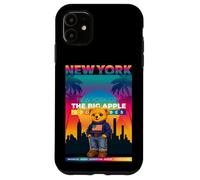 Carcasa para iPhone 11 New York City NY Teddy Bear - Urban Bear with American Style