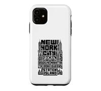 Carcasa para iPhone 11 New York City Skyline T Shirt NYC Boroughs Vintage Graphic