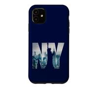Carcasa para iPhone 11 New York City Statue of Liberty NY Photo Silhouette