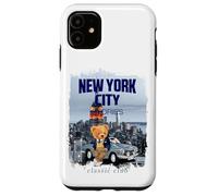 Carcasa para iPhone 11 New York City Teddy Bear Stories Illustration Graphic Design