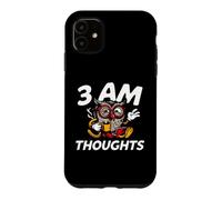 Carcasa para iPhone 11 Night Owl Overthinker 3 Am Thoughts Coffee