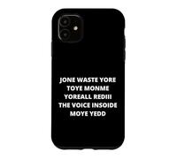 Carcasa para iPhone 11 No desperdicie más Toye Monje Yorall RedIII Voice Moye Yed