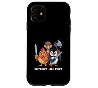 Carcasa para iPhone 11 No Flight - All Fight Fun Bird Psychology Joke