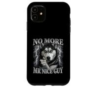 Carcasa para iPhone 11 No Más Señor Buen Guy Lobo Meme Husky Humor
