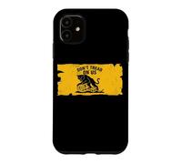 Carcasa para iPhone 11 No pises sobre Nosotros Anarquista Gato Negro Gadsden Parodia