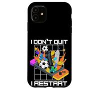 Carcasa para iPhone 11 No renuncio, reinicio Divertido Amante de los Videojuegos