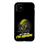 Carcasa para iPhone 11 No te oigo, Juego con Auriculares de Gamer Que Dicen Amarillo