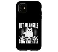 Carcasa para iPhone 11 No Todos los ángeles Tienen alas Algunos Tienen Colas Gato Abuela