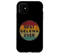 Carcasa para iPhone 11 Nombre Personalizado Selena I Love Selena Retro Vintage Style