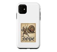 Carcasa para iPhone 11 Nope Knight Fighting Giant Snail Funny Medieval History Meme
