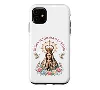 Carcasa para iPhone 11 Nossa Senhora de Fátima Floral Católica