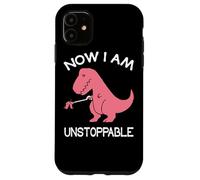 Carcasa para iPhone 11 Now I'm Unstoppable - Funny T-Rex Dinosaur