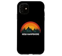 Carcasa para iPhone 11 Nuevo Hampshire Vintage Sunset 80s Retro Summer State USA
