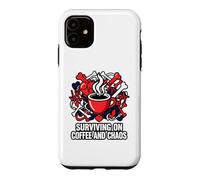 Carcasa para iPhone 11 Nurse Life Surviving On Coffee and Chaos ER
